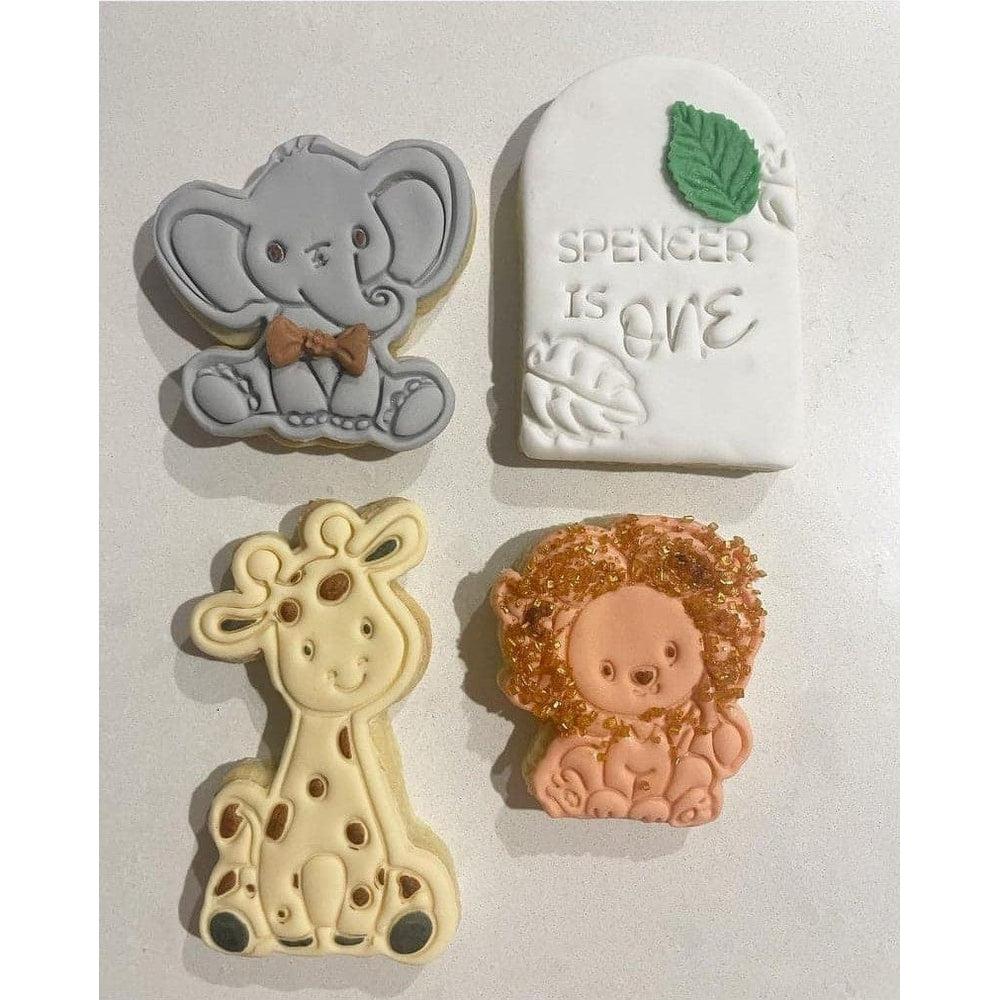 Jungle Animals- Elephant Cookie Cutter And Embosser Stamp