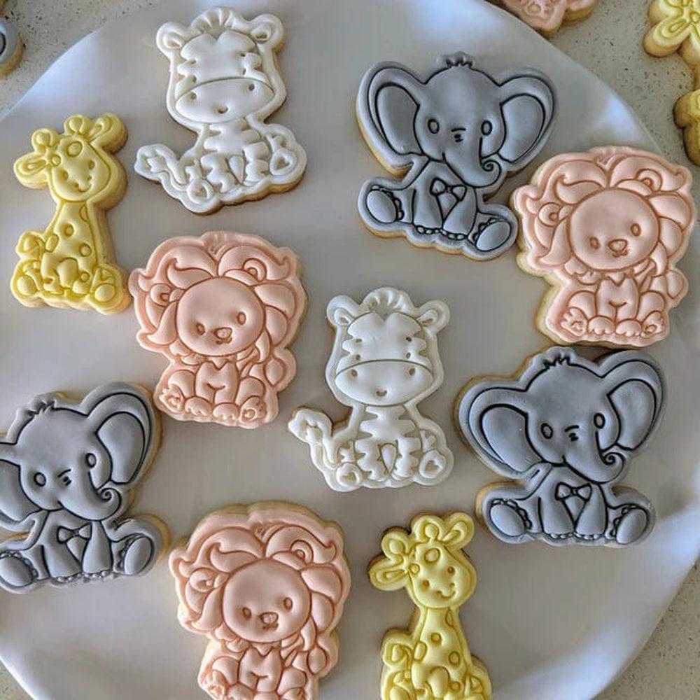 Jungle Animals- Lion Cookie Cutter And Embosser Stamp