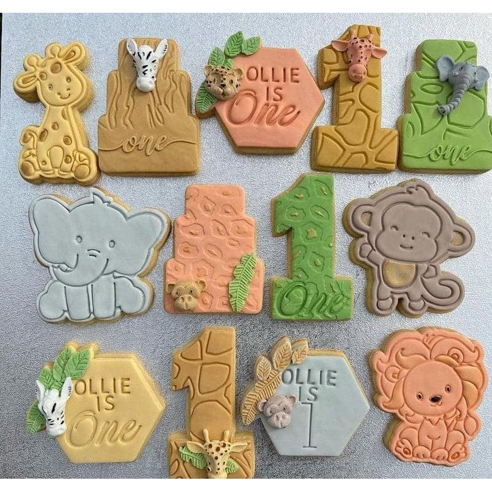 Jungle Animals- Lion Cookie Cutter And Embosser Stamp