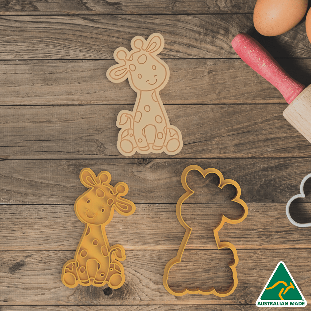 Australian Cookie Cutters Cookie Cutters Jungle Animals- Set of 5 Cookie Cutter And Embosser Stamp