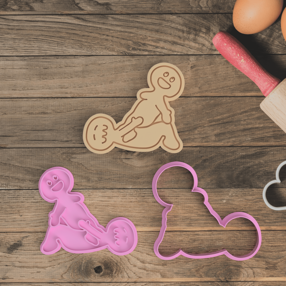 Adult-Sex Positions Design 7 Cookie Cutter/Fondant Embosser Stamp