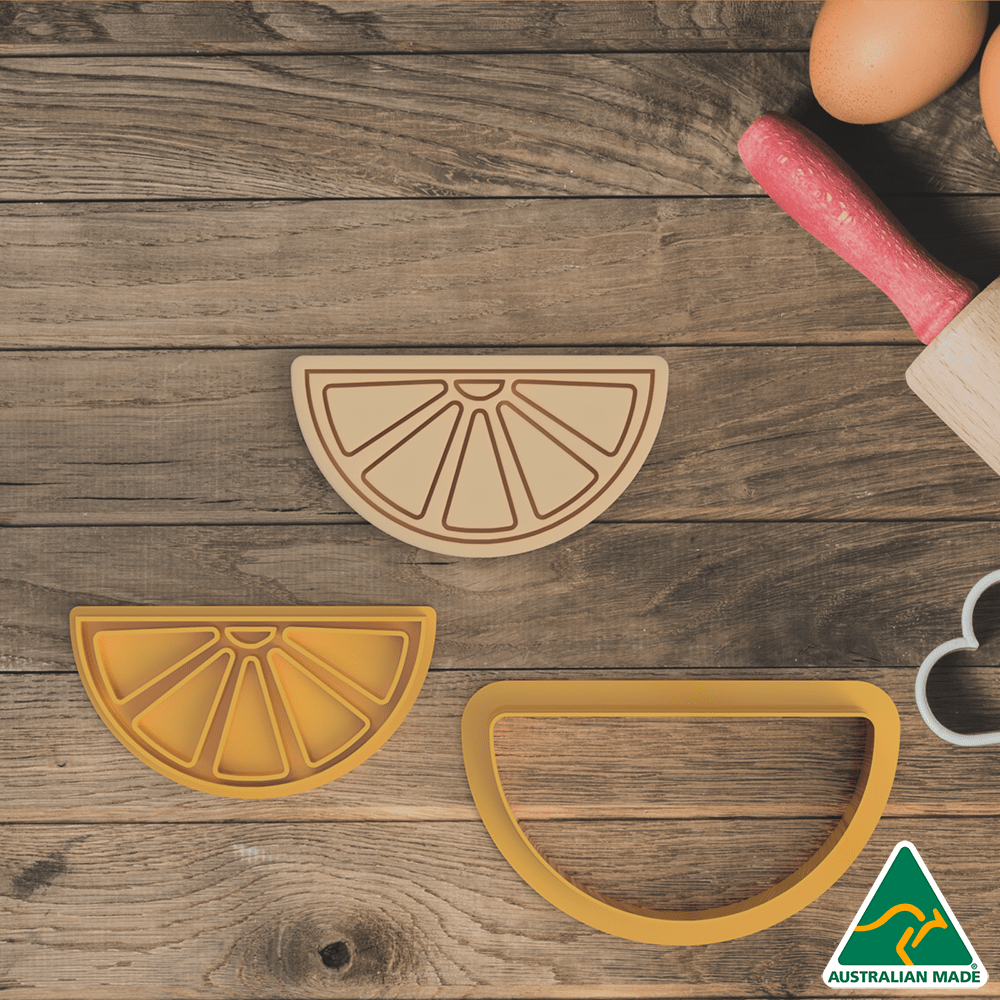 Lemon Slice Cookie Cutter and Embosser Stamp