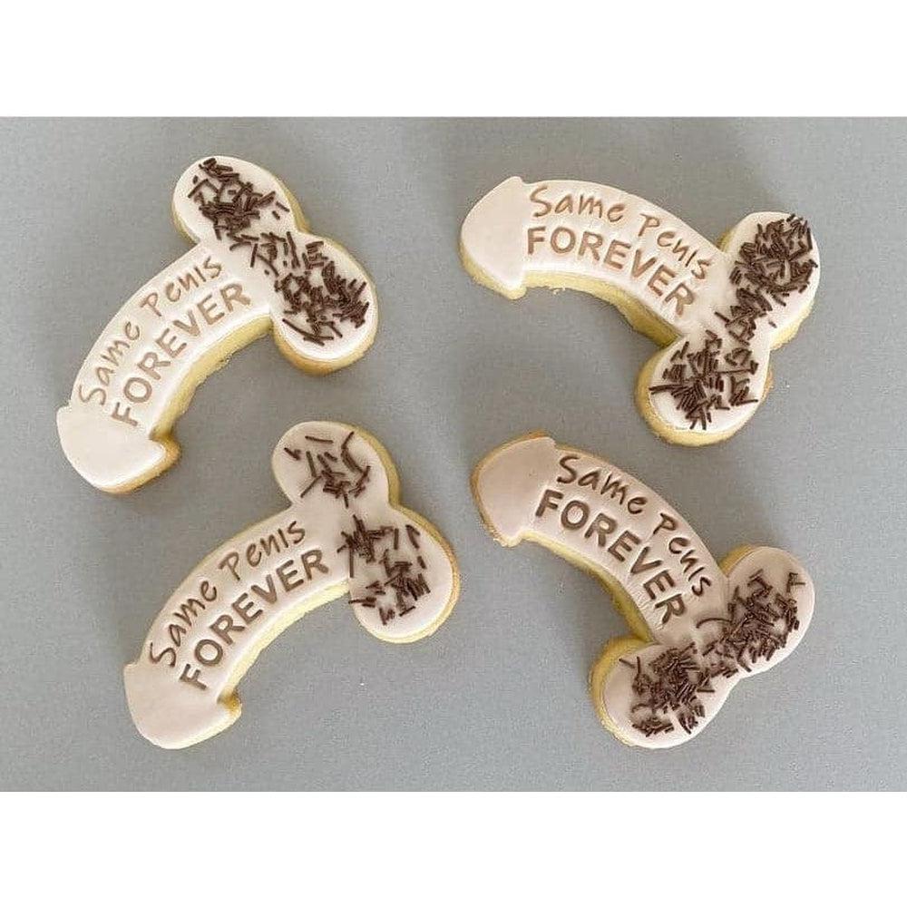 Same Penis Forever Cookie Cutter and Embosser Stamp