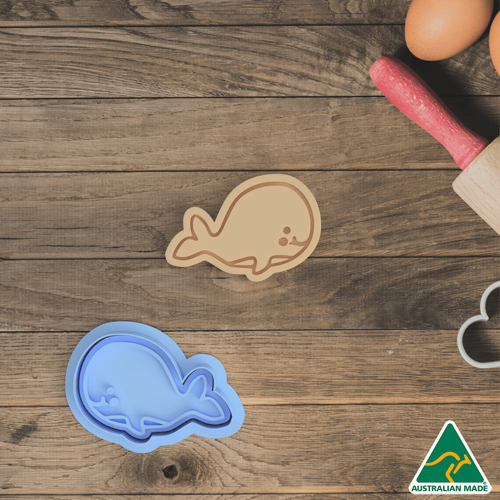 Sea Creatures- Whale Cookie Cutter And Embosser Stamp