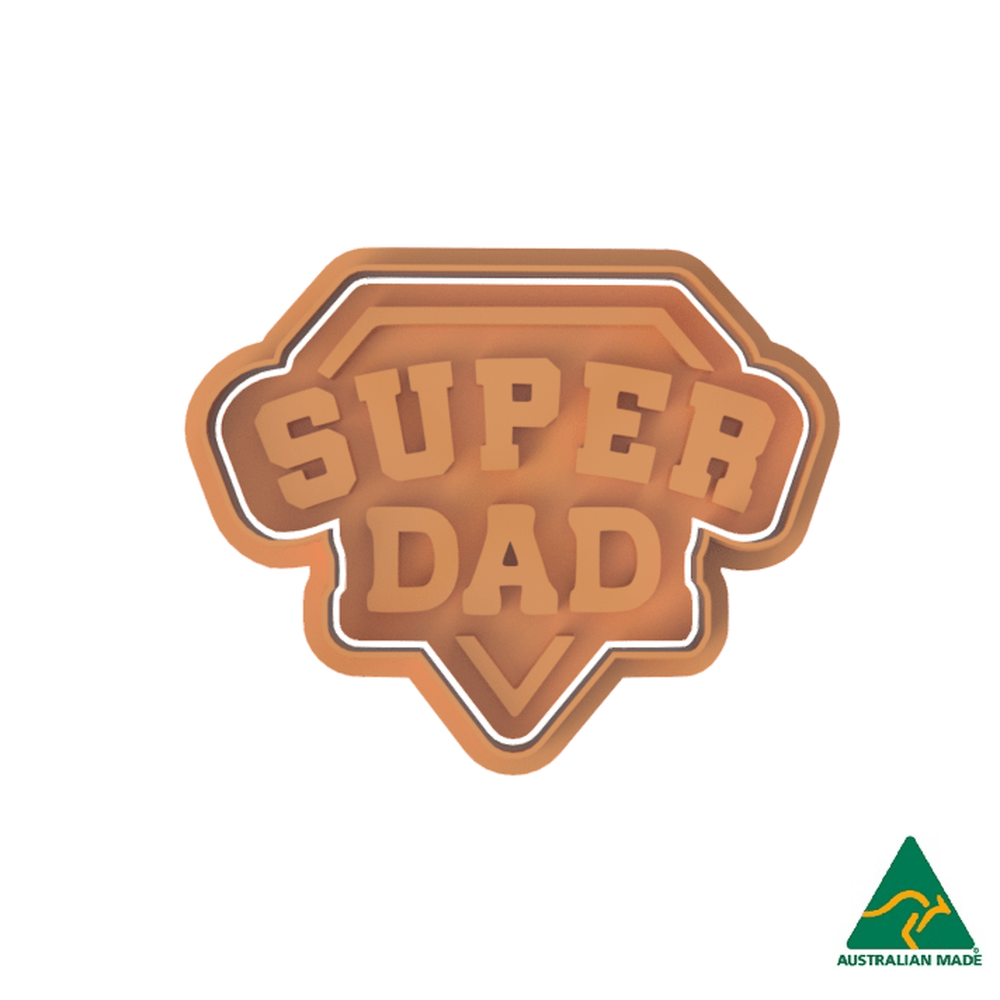 Super Dad Cookie Cutter and Embosser Stamp