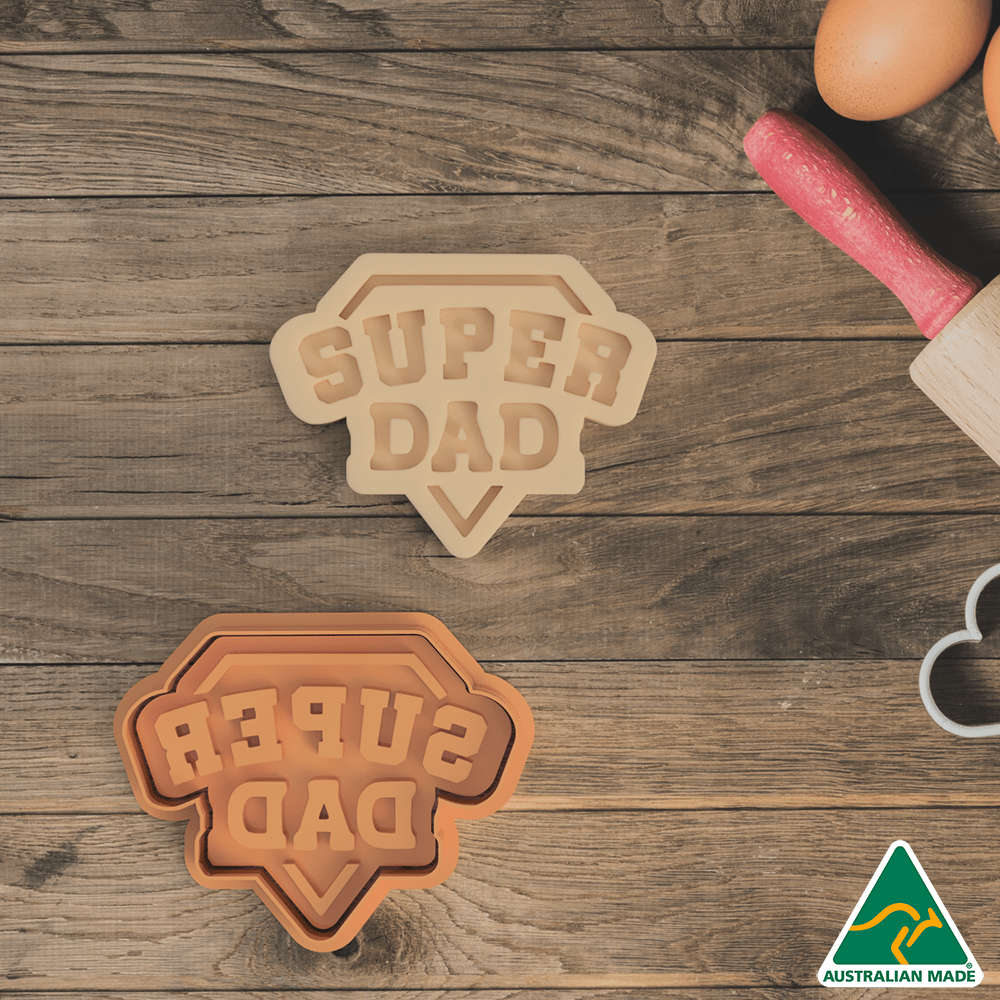 Super Dad Cookie Cutter and Embosser Stamp