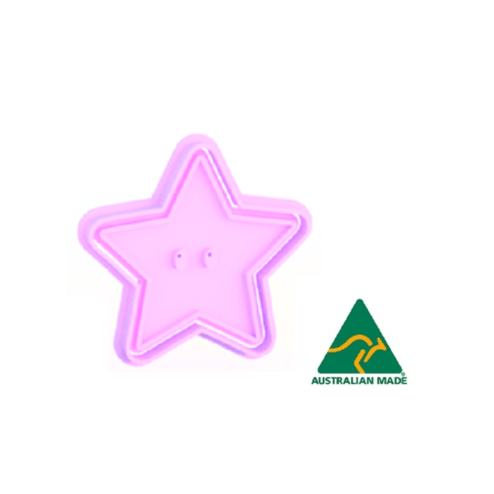 Star Cookie Cutter and Embosser Stamp