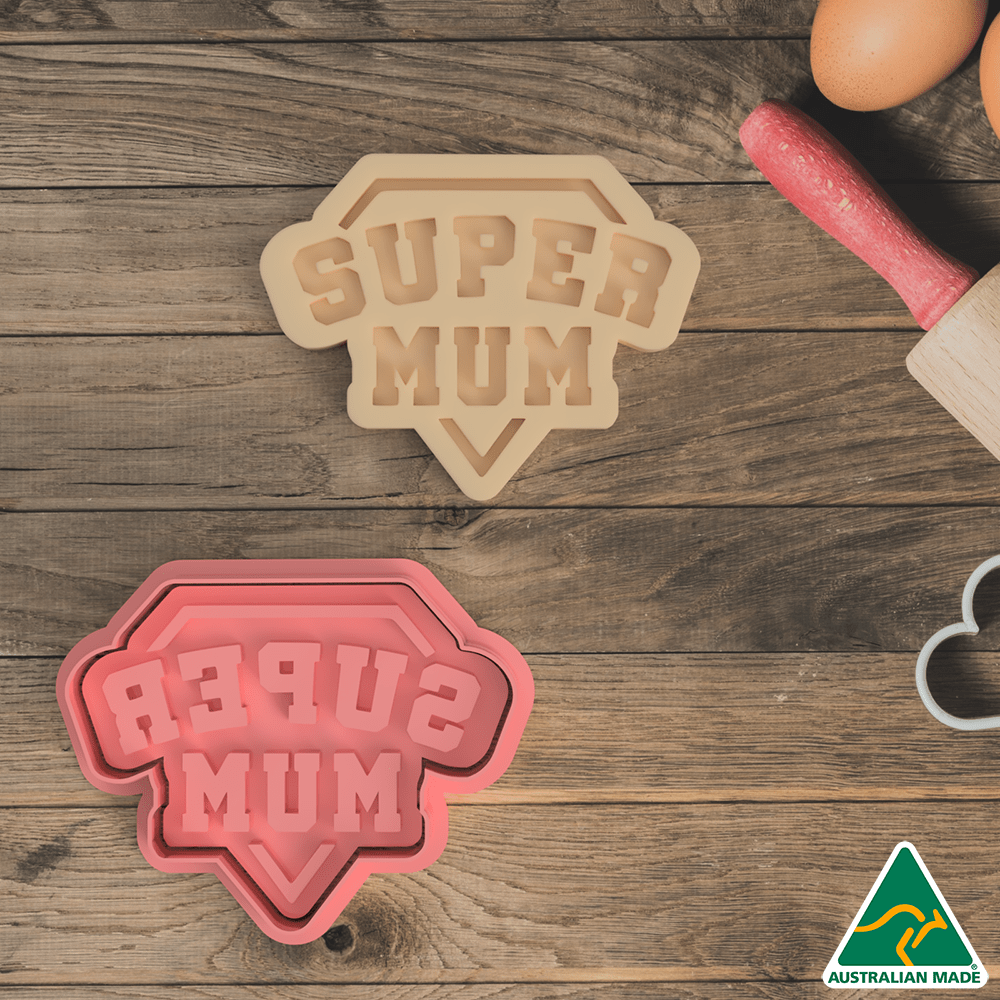 Super Mum Cookie Cutter and Embosser Stamp