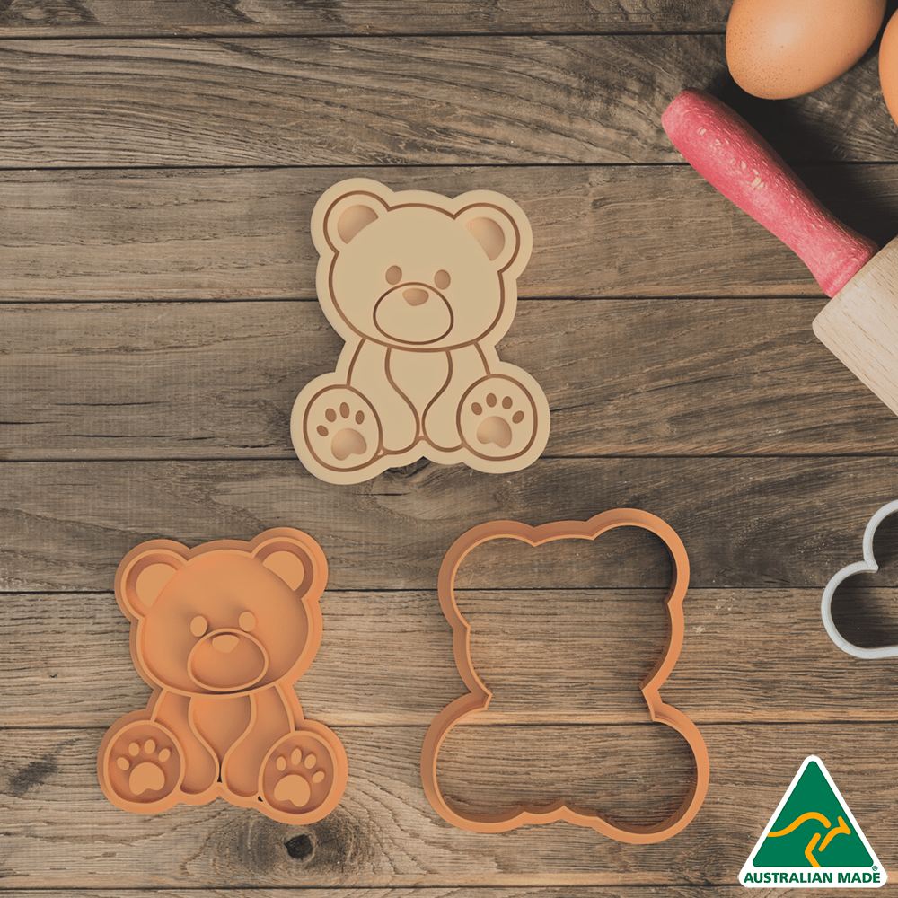 Teddy Bear Cookie Cutter and Embosser Stamp