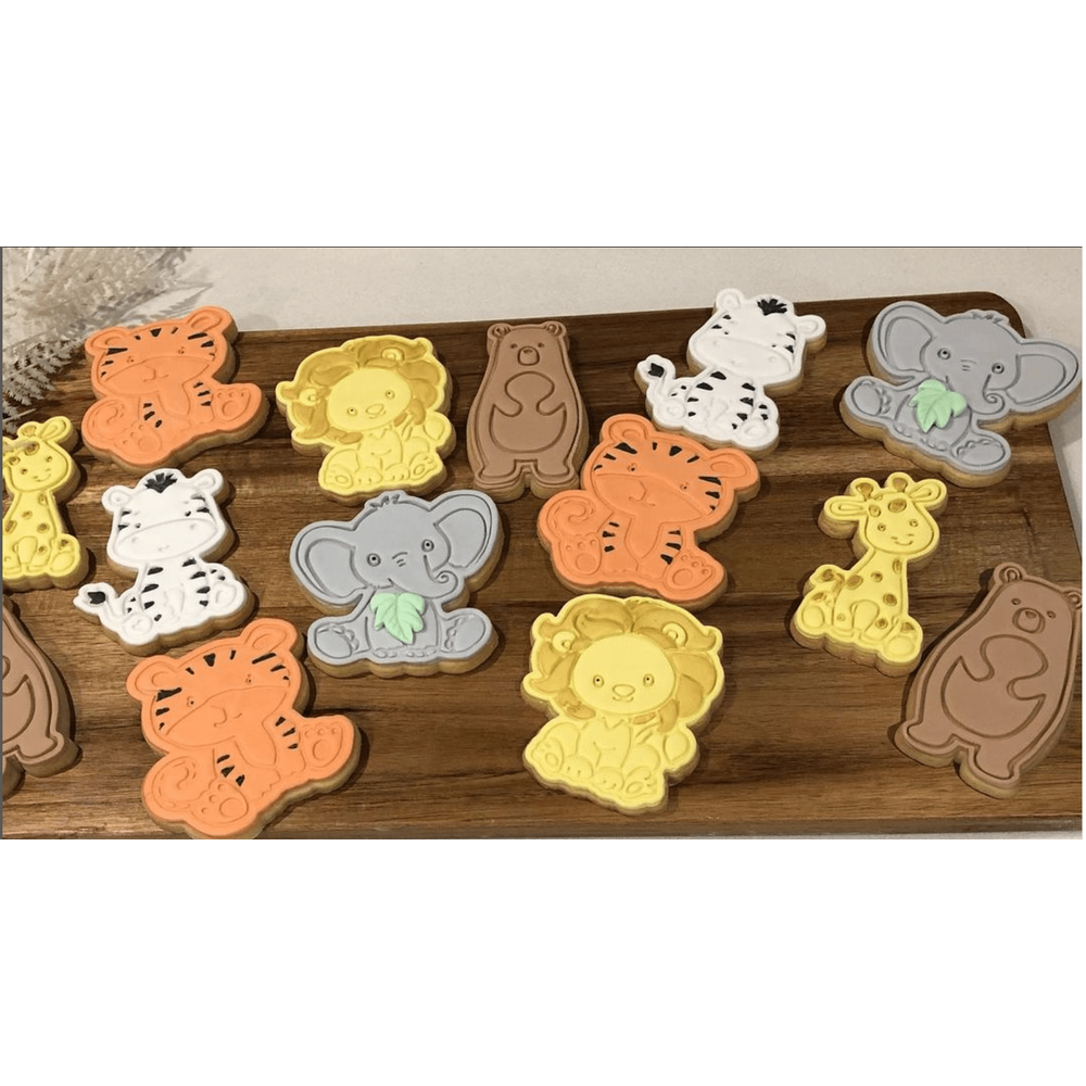 Tiger Cookie Cutter and Embosser Stamp