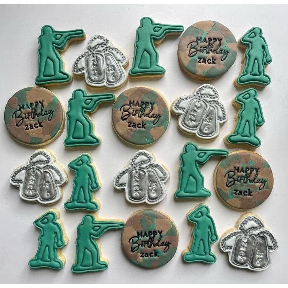 Toy Soldiers Cookie Cutter and Embosser Stamp