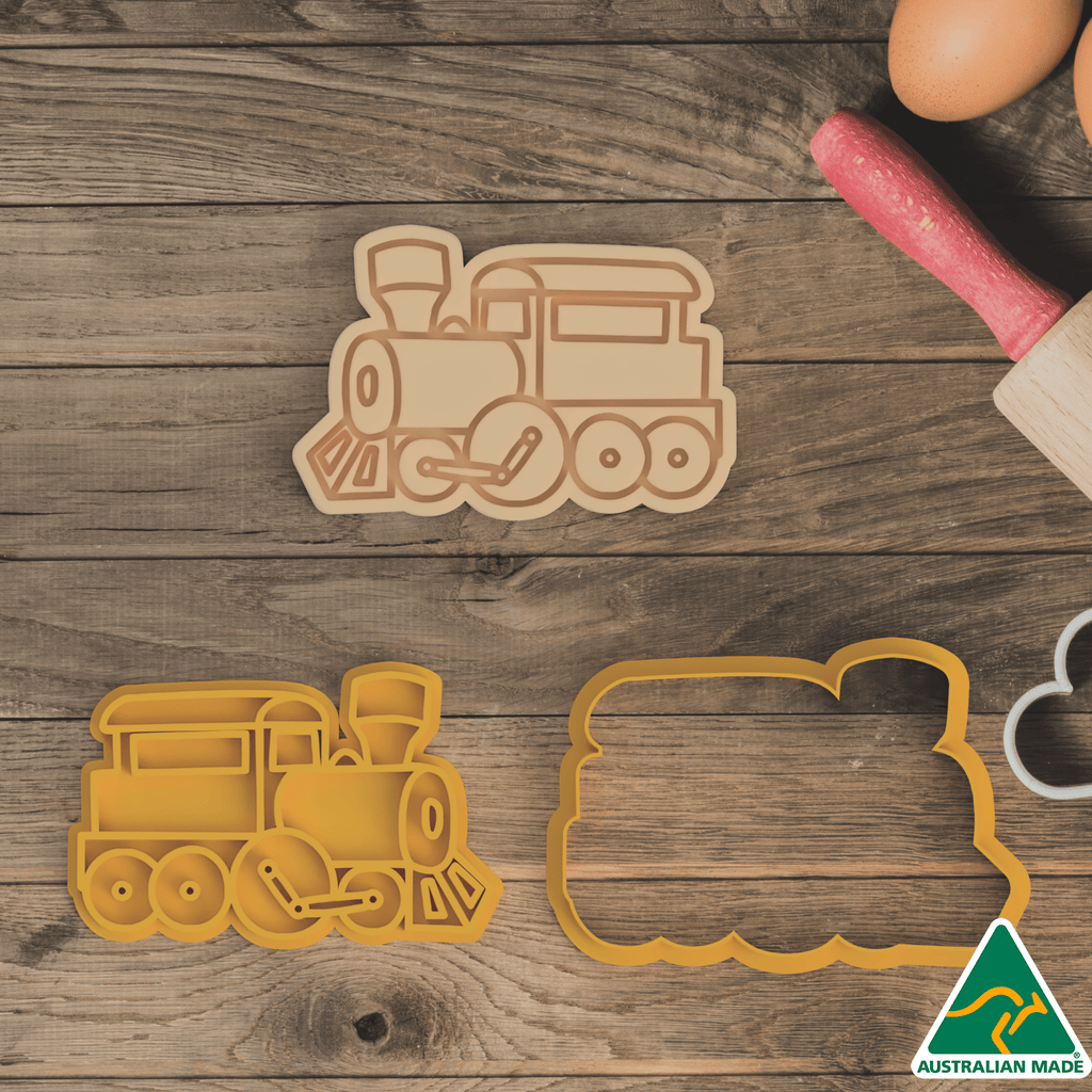 Train Cookie Cutter and Embosser Stamp