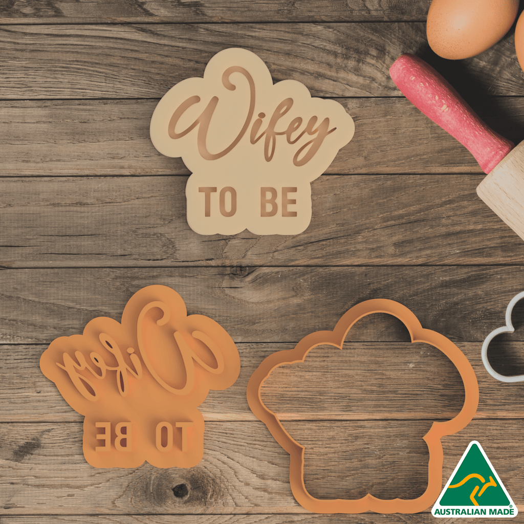 Wifey To Be Cookie Cutter and Embosser Stamp