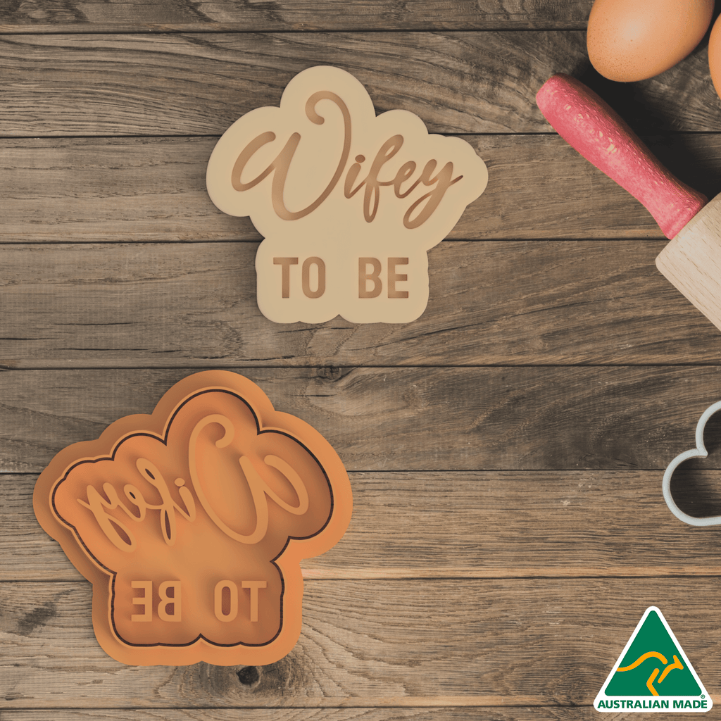 Wifey To Be Cookie Cutter and Embosser Stamp