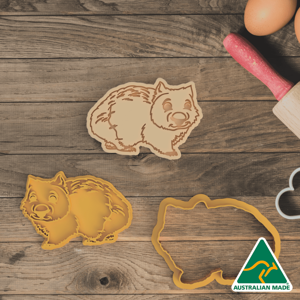 Wombat Cookie Cutter And Embosser Stamp