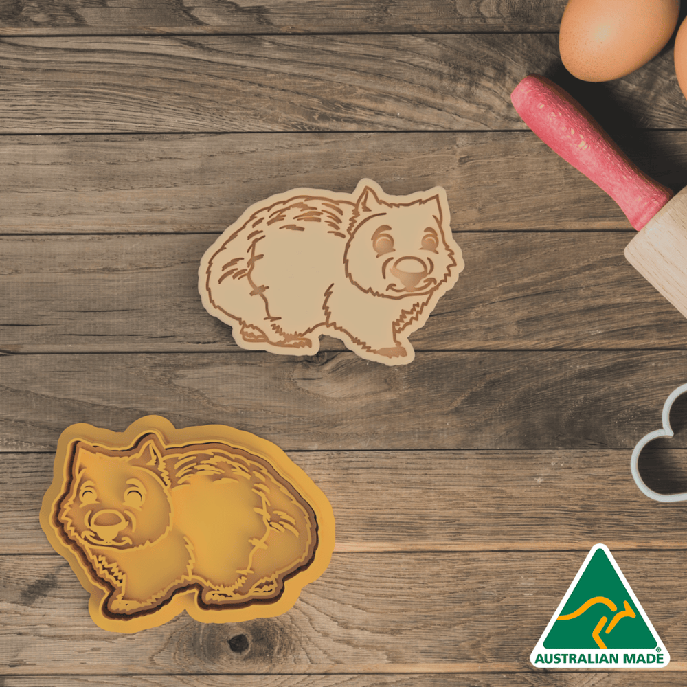 Wombat Cookie Cutter And Embosser Stamp