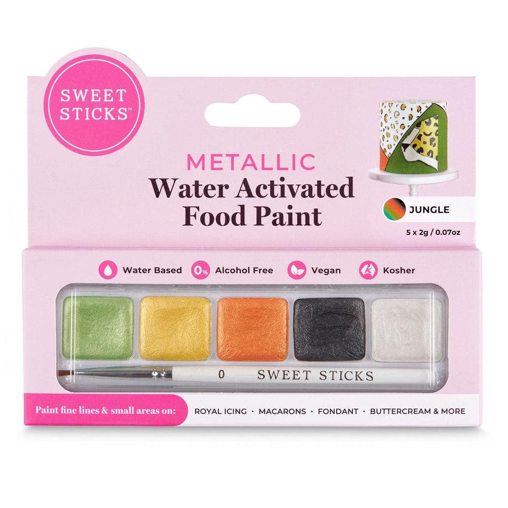 Sweet Sticks Jungle Theme Palette - Metallic Water Activated Food Paint