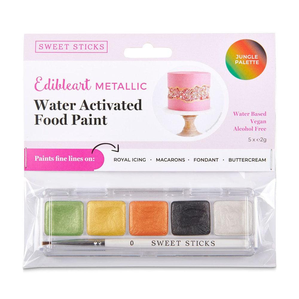 Sweet Sticks Jungle Theme Palette - Metallic Water Activated Food Paint