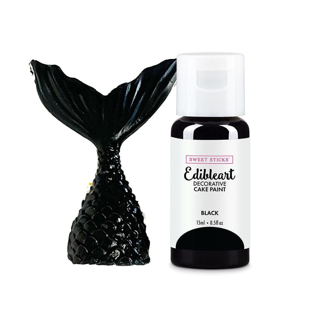 Sweet Sticks Black Edible Art Decorative Paint