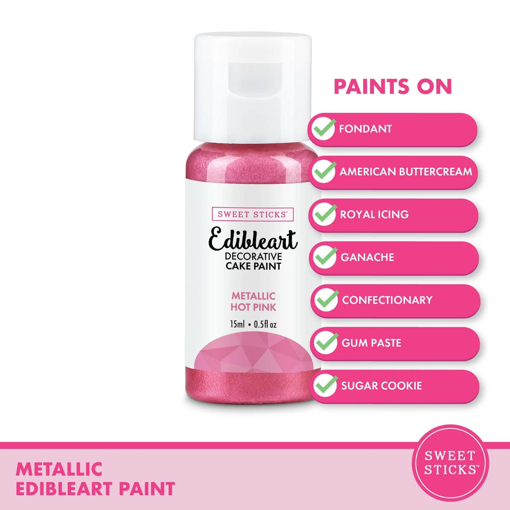 Sweet Sticks Hot Pink Edible Art Decorative Paint